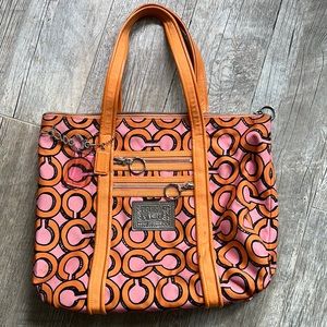 Coach poppy summer purse perfect also for a beach bag!!! Fun bright colors